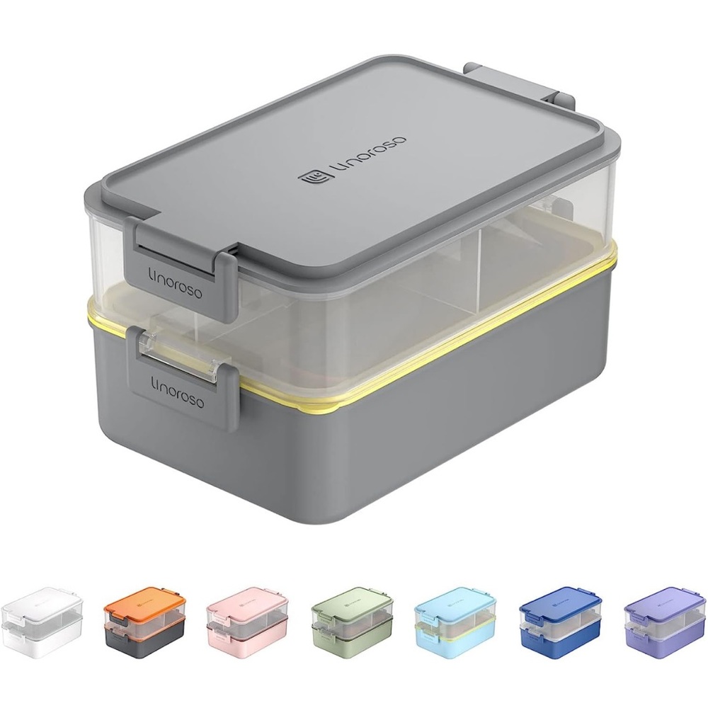 Stackable Bento Box Adult Lunch Box | Meet All You On-the-Go Needs for Food